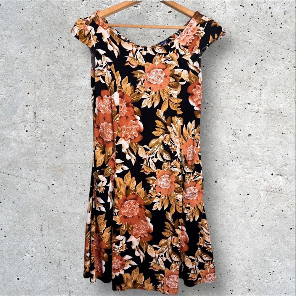 Vtg Patagonia Pataloha Dress Women's Size 2XL Fits Sz L Floral Cap Sleeve Pocket